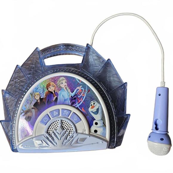 Disney Other - Frozen Themed Karaoke Machine with Microphone
